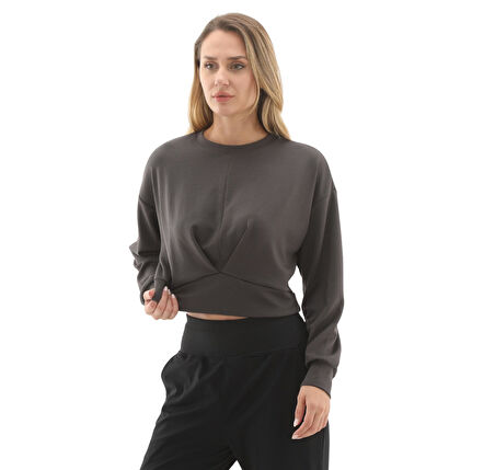 102020746-R Lumberjack 5W Wl Arat Yog1-7 Yog1 5Pr Kadın Sweatshirt Gri