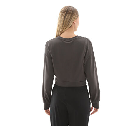 102020746-R Lumberjack 5W Wl Arat Yog1-7 Yog1 5Pr Kadın Sweatshirt Gri