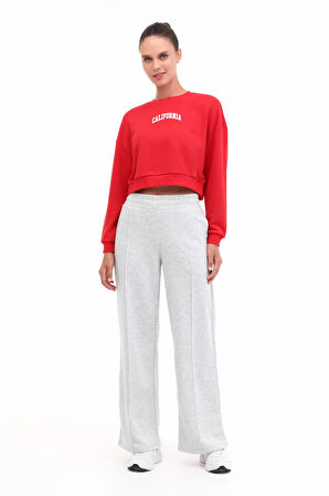 5W WL 16KUTAN BTS799 5PR Kadın Kırmızı Sweatshirt - 102021464