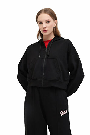 5W WL 17ZIRYAN BTS801 5PR Kadın Siyah Sweatshirt - 102021473