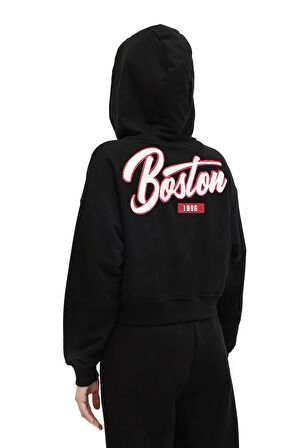 5W WL 17ZIRYAN BTS801 5PR Kadın Siyah Sweatshirt - 102021473