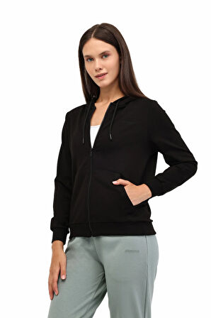 Lumberjack WB SN77 5PR Kadın Kapişonlu Tam Fermuarlı Sweat 102024675
