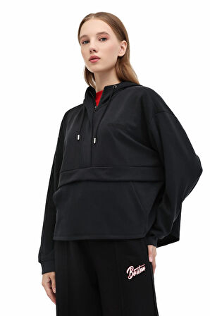 5W WB 17ROSA 5PR Kadın Siyah Sweatshirt - 102024688