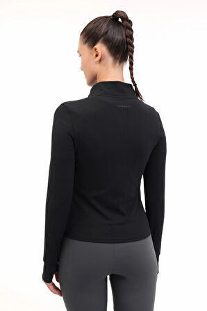 WL 63S-QFY-SW11 5PR Kadın Siyah Sweatshirt - 102026794