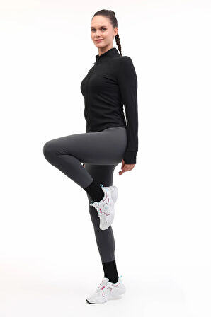 WL 63S-QFY-SW11 5PR Kadın Siyah Sweatshirt - 102026794