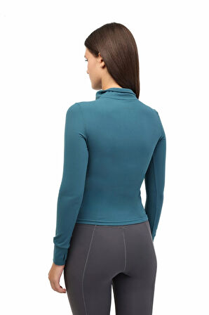 WL 63S-QFY-SW11 5PR Kadın Yeşil Sweatshirt - 102026795