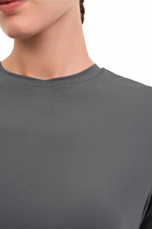 WL 11UUR24DP3300 YOG 5PR Kadın Koyu Gri T-Shirt - 102032885