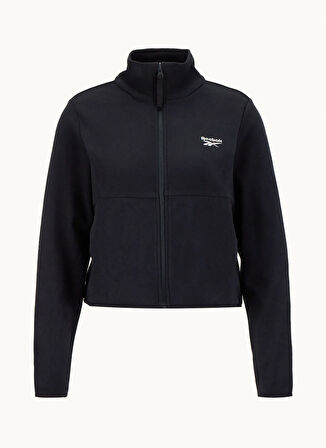 Reebok CN 10354 EMIFE FZ Siyah Regular Fit Düz Kadın Zip Ceket