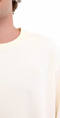 Lumberjack Mb C Neck SW 5Pr Erkek Ekru Sweatshirt SN75