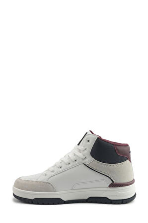 U.S. Polo Assn. BOLDIE HI 5PR 102021036 Erkek Sneaker Ayakkabı Beyaz Laci 40-45 