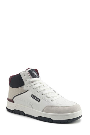 U.S. Polo Assn. BOLDIE HI 5PR 102021036 Erkek Sneaker Ayakkabı Beyaz Laci 40-45 