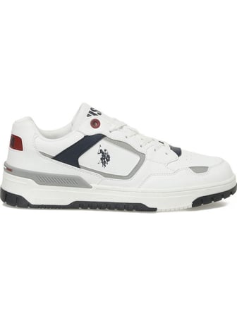 U.S.POLO ASSN CHAİN 5PR BEYAZ DÜZ TABAN CASUAL ANATOMİK SPOR AYAKKABI