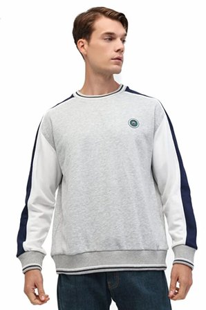 Lumberjack 5W,ML NALA 16BLO-05 5PR Erkek  Gri Melanj Sweatshırt