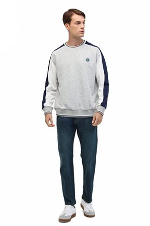 Lumberjack 5W,ML NALA 16BLO-05 5PR Erkek  Gri Melanj Sweatshırt
