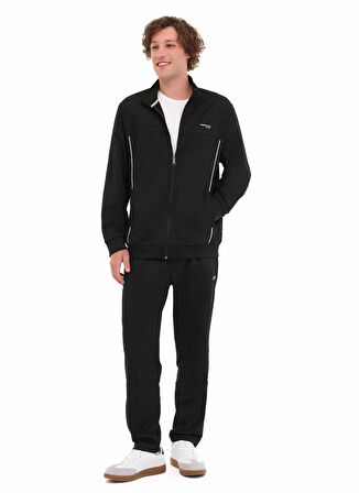 Lumberjack 102024099 5W,ML FALL 18ITL705 5PR,S Siyah Regular Fit Erkek Zip Ceket