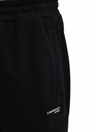 Lumberjack 102024137 5W,ML ORTIZ 22ITL704 5PR, Siyah Lastikli Bel Regular Fit Erkek Eşofman Altı