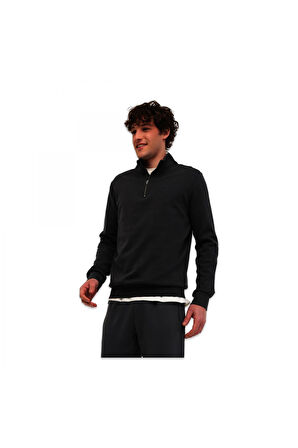 Lumberjack 5W Mb Bs47 Hzip Sw 5Pr Yari Fermuar Sweat Siyah Erkek Sweatshirt