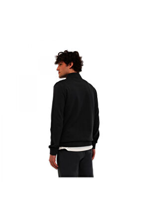 Lumberjack 5W Mb Bs47 Hzip Sw 5Pr Yari Fermuar Sweat Siyah Erkek Sweatshirt