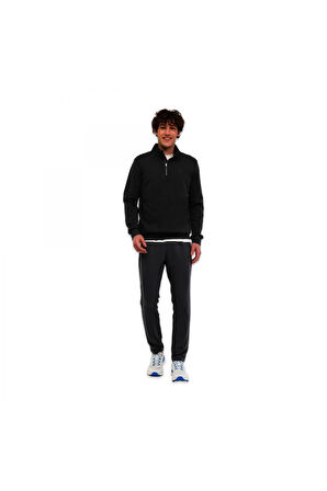 Lumberjack 5W Mb Bs47 Hzip Sw 5Pr Yari Fermuar Sweat Siyah Erkek Sweatshirt