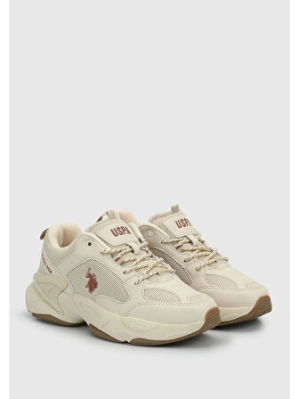 U.S. Polo 102032842 Maybe Wmn 5PR Bej Kadın Sneaker