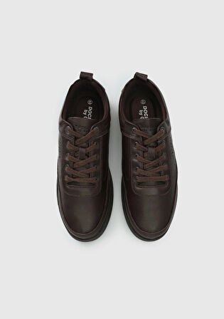 Kahve Deri Erkek Sneaker