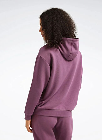 Reebok LC 7017 NEW ID RELAX SL HOODIE Mor Kapüşon Yaka Regular Fit Düz Kadın Sweatshırt