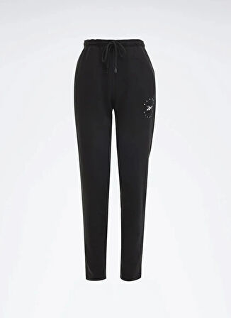 Reebok LC 8002 Q3 IDE OH PANT Siyah Lastikli Bel Regular Fit Düz Kadın Eşofman Altı