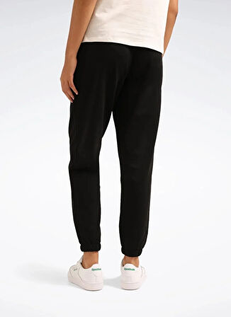 Reebok LC 6932 NEW ID BSC JOGGER Siyah Lastikli Bel Regular Fit Düz Kadın Eşofman Altı