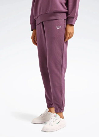 Reebok LC 8001 NEW ID BSC JOGGER Mor Lastikli Bel Regular Fit Düz Kadın Eşofman Altı