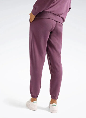 Reebok LC 8001 NEW ID BSC JOGGER Mor Lastikli Bel Regular Fit Düz Kadın Eşofman Altı