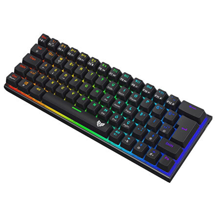 Blueforce Runner Rgb Mekanik Gaming Oyuncu Klavyesi Blue Switch Q Siya