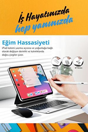 iPad Air 11 inç 6. Nesil M2 Çip Uyumlu Avuçiçi Red ve Eğim Özellikli Tablet Kalemi