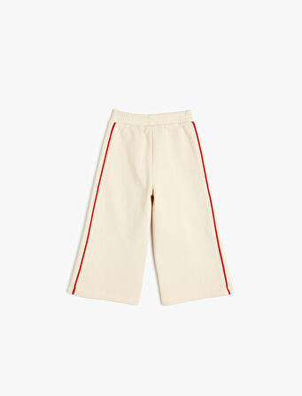 Bol Paça Eşofman Altı Beli Lastikli Pamuklu Şardonlu