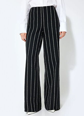 Koton Normal Bel Loose Fit Siyah Kadın Pantolon 5WAK40076EW