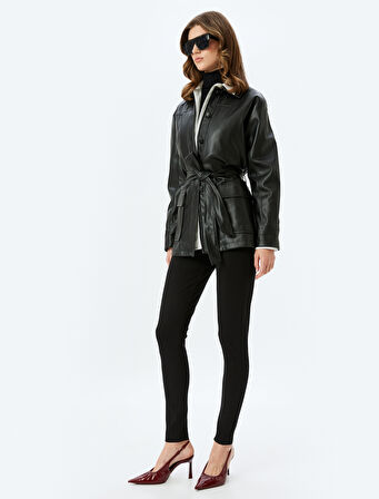 Standart Bel Nervürlü Tayt