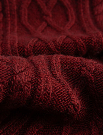 Saç Örgü Dokulu Atkı