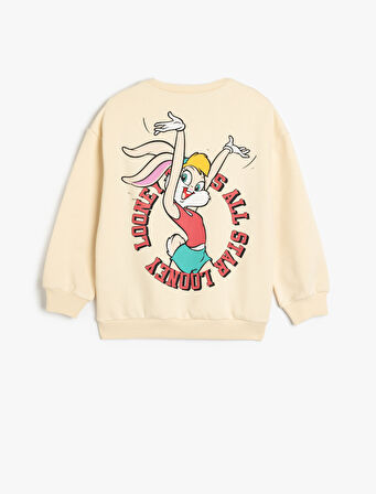 Lola Bunny Sweat Lisanslı Bisiklet Yaka Uzun Kollu Şardonlu