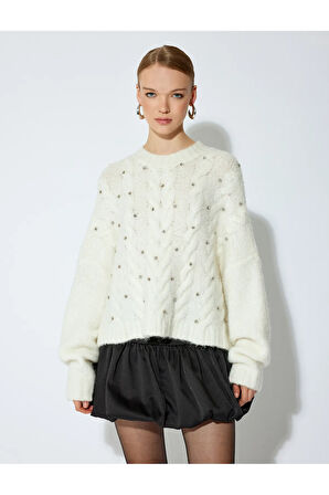 Koton Kadın / Kız Ekru Kazak (Model Kodu: 5Wak90626Ht010 )