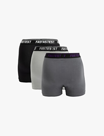 3'lü Pamuklu Boxer Set