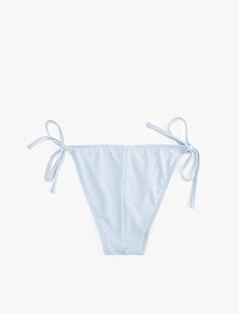 Astarlı Parıltılı Dokulu Yanları İpli Bikini Altı