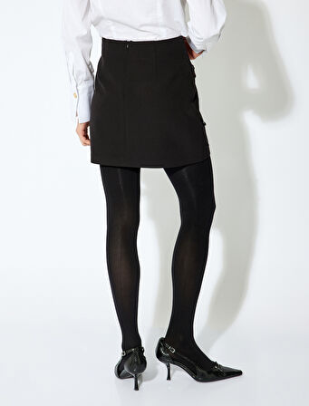 Standart Bel Taşlı Mini Etek