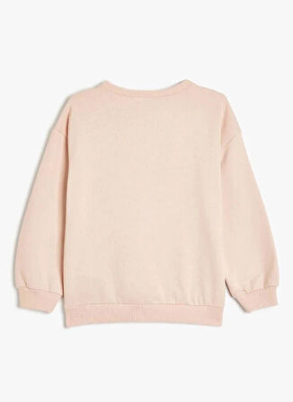 Koton Baskılı Kız Çocuk Pembe Sweatshırt 5WKG10563AK