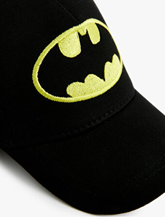 Batman İşlemeli Kep Şapka Lisanslı Pamuklu