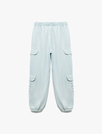 Beli Bağcıklı Kargo Cep Detaylı Jogger Pantolon