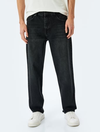 Vintage Straight Fit Jean Pantolon