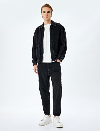 Pamuklu Normal Bel Loose Fit Jean Pantolon - Steve Jean