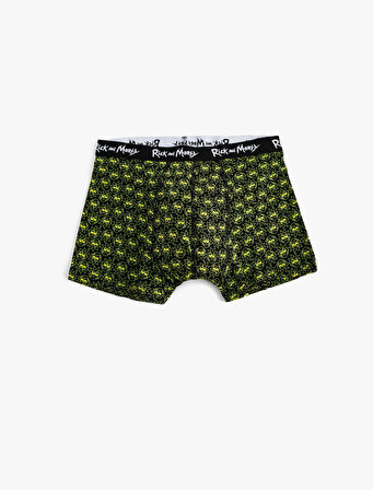 Pamuklu Lisanslı Rick and Morty 3'lü Boxer Seti