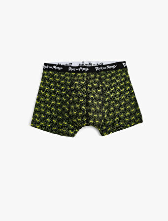 Pamuklu Lisanslı Rick and Morty 3'lü Boxer Seti