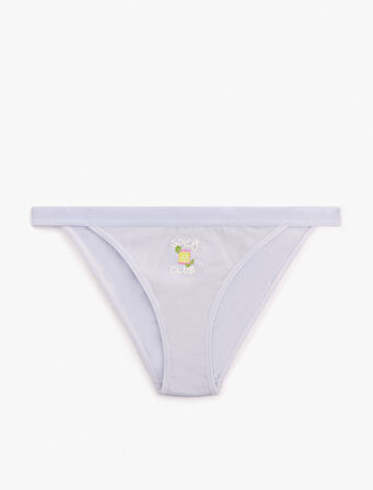 Pamuklu Baskılı Brazilian Külot