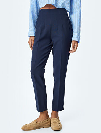 Yüksek Bel Slim Fit Cigarette Pantolon